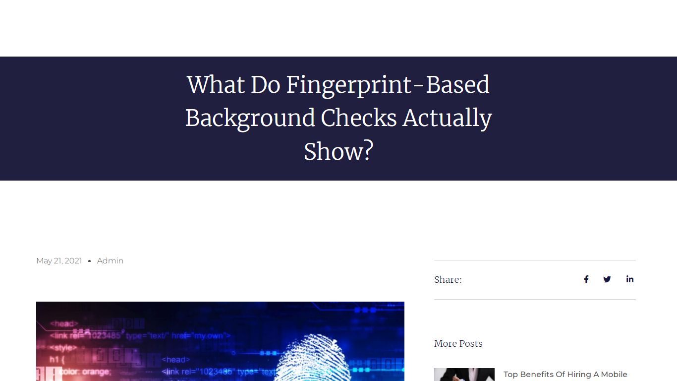 What Do Fingerprint Background Checks Actually Show? - Trending Notary