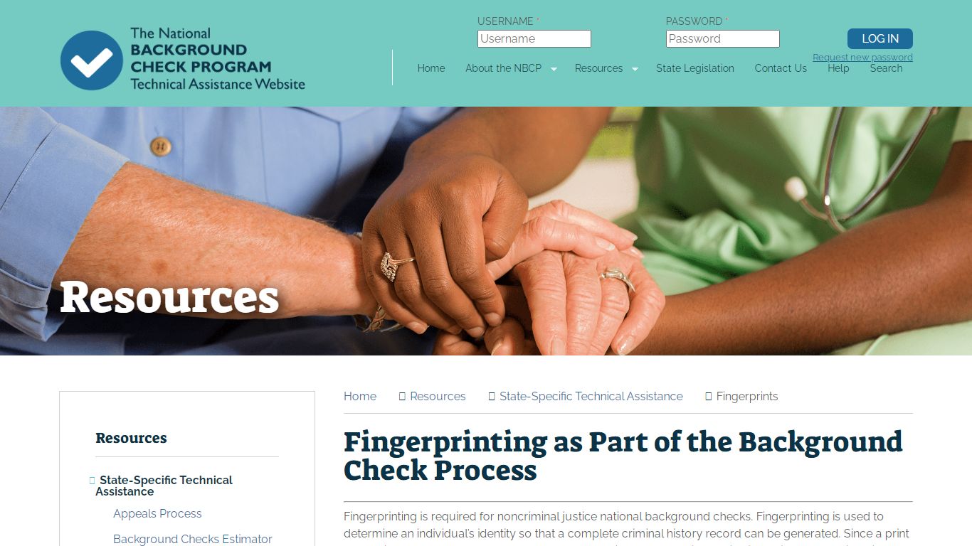 Fingerprinting as Part of the Background Check Process